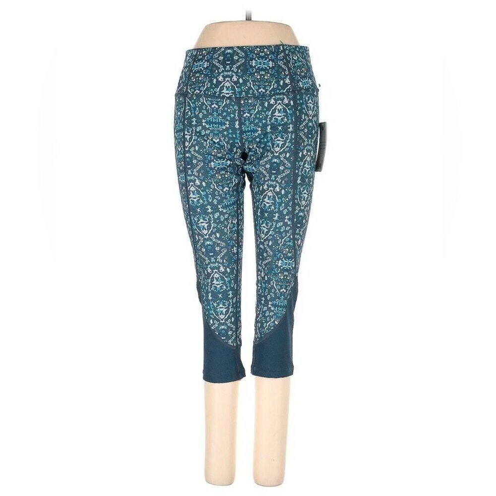 Apana Paisley design high waisted yoga running leggings.